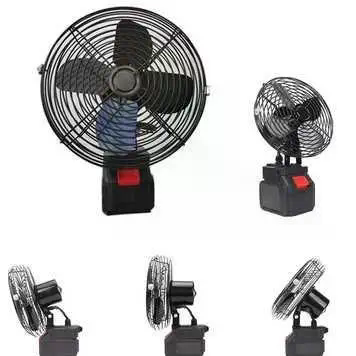 Акумуляторний вентилятор Lithium Electric Fan 48V чорний - мініатюра 2