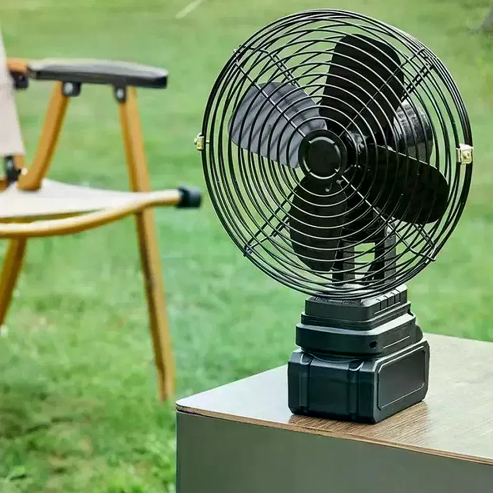 Акумуляторний вентилятор Lithium Electric Fan 48V чорний - мініатюра 3