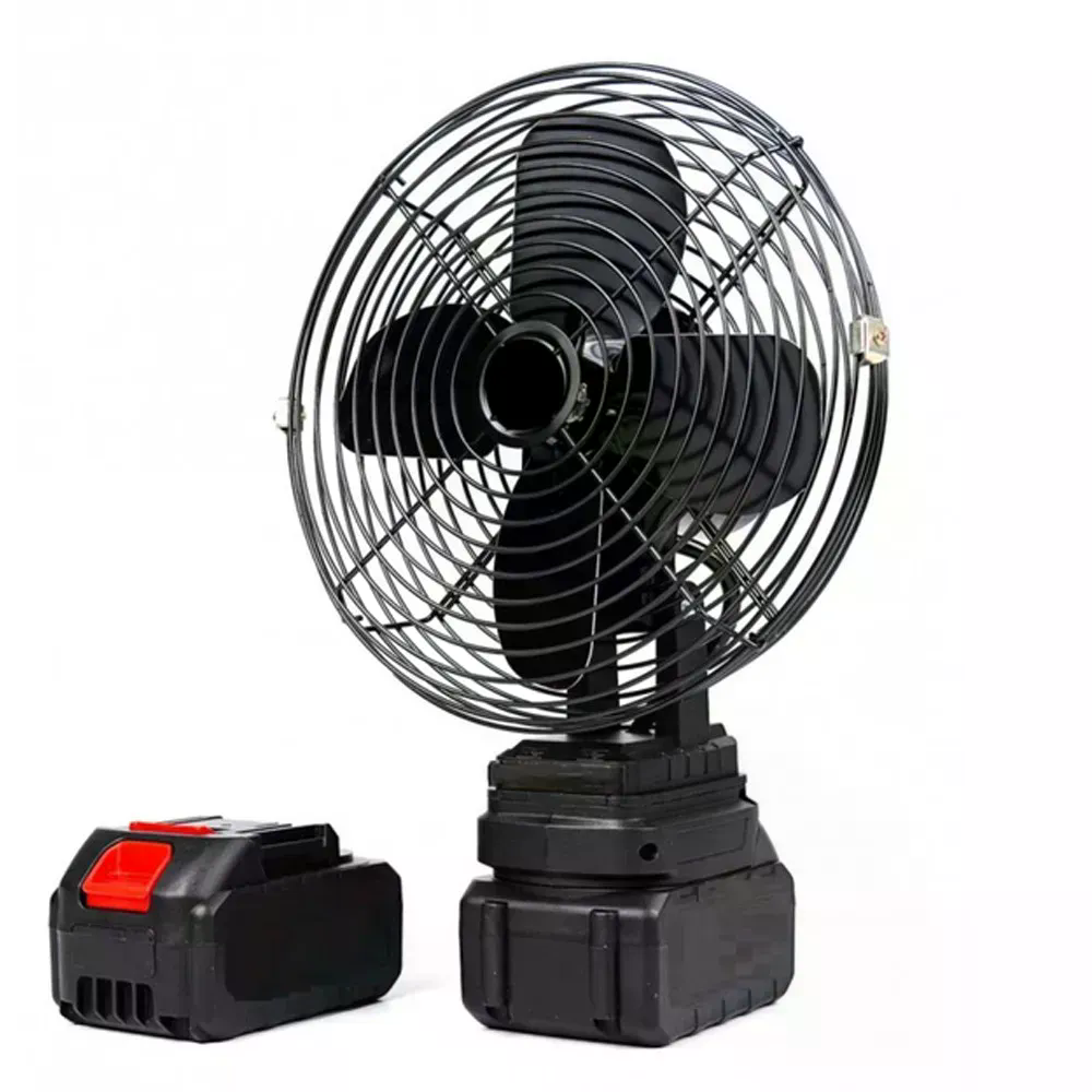 Акумуляторний вентилятор Lithium Electric Fan 48V чорний - мініатюра 5