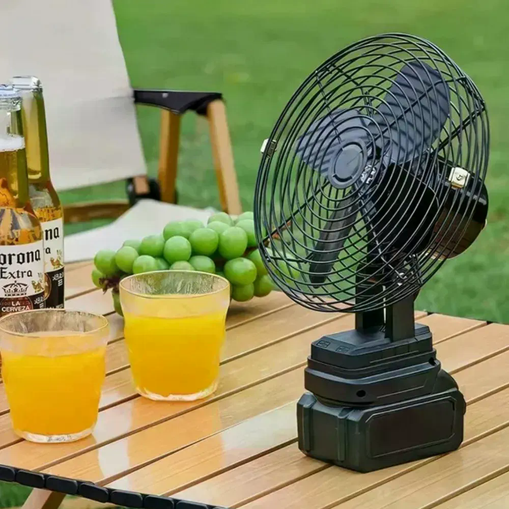 Акумуляторний вентилятор Lithium Electric Fan 48V чорний - мініатюра 6