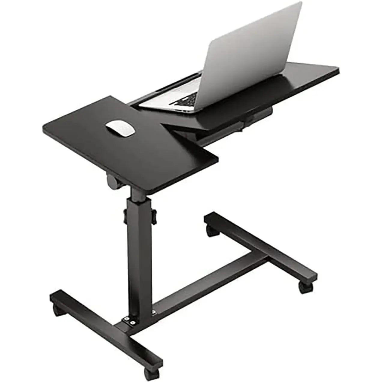 Універсальний наддиванний на колісах столик 64200 — мобільність і комфорт в одному ∙ Стол наддиванний на колісах з подвійною стільницею T01