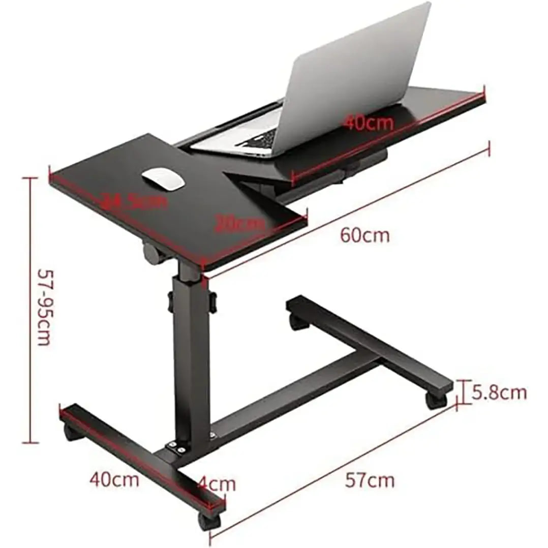 Універсальний наддиванний на колісах столик 64200 — мобільність і комфорт в одному ∙ Стол наддиванний на колісах з подвійною стільницею T01 - мініатюра 3