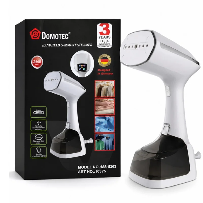 Ручний відпарювач DOMOTEC MS-5363 2500W з LED-дисплеєм - мініатюра 1