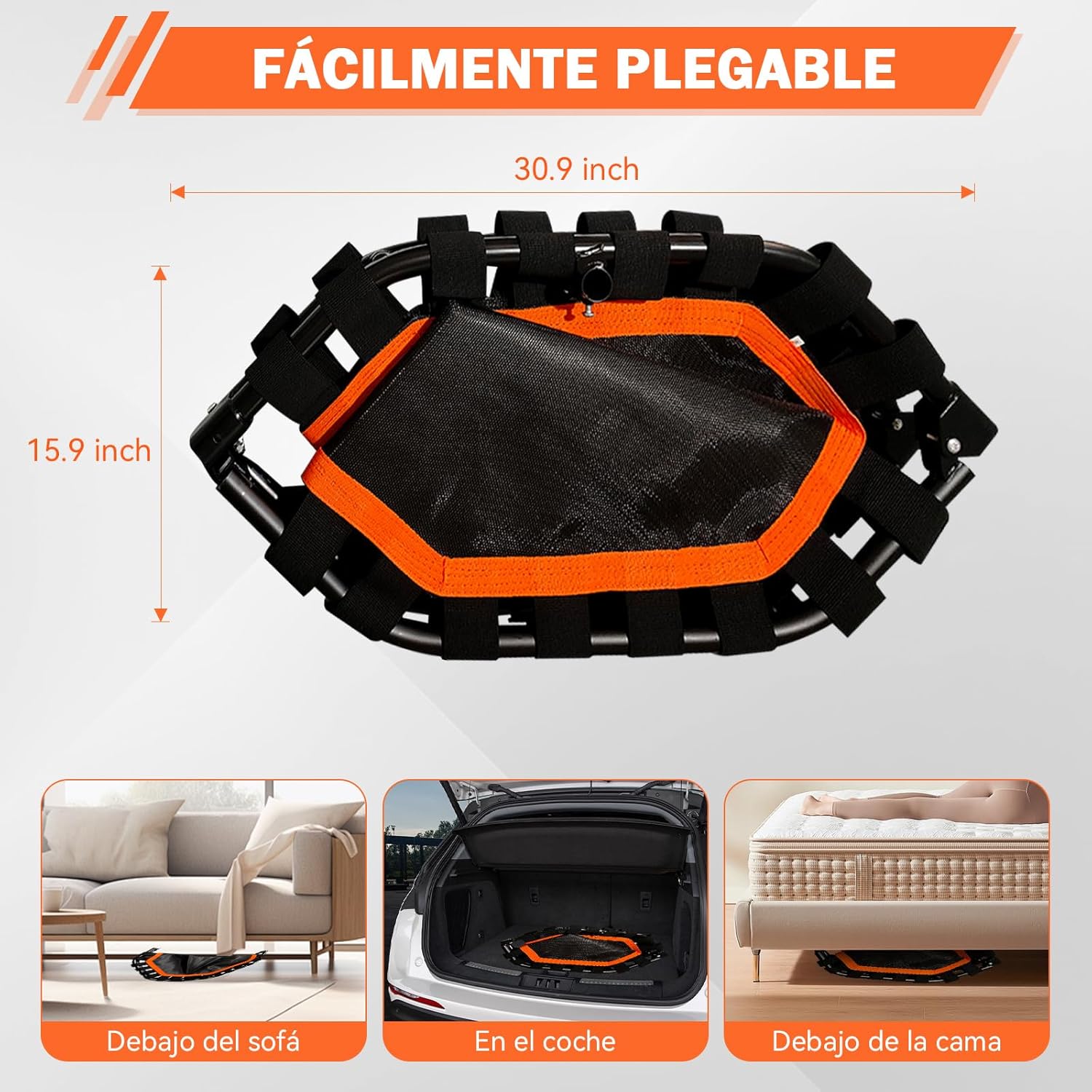 Фітнес-батут BT-1707 з ручкою для домашніх кардіотренувань і джампінгу - мініатюра 3