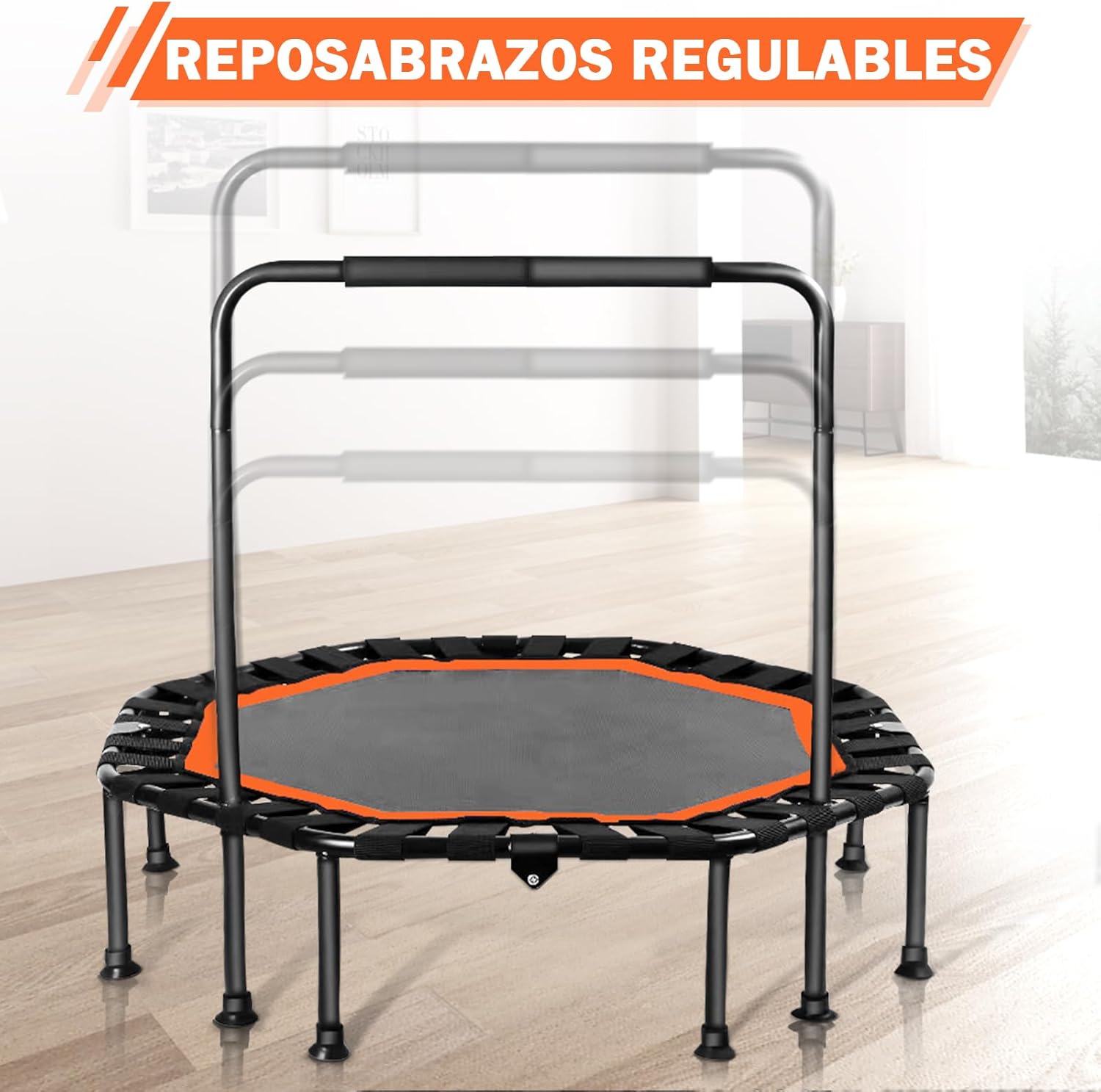 Фітнес-батут BT-1707 з ручкою для домашніх кардіотренувань і джампінгу - мініатюра 6