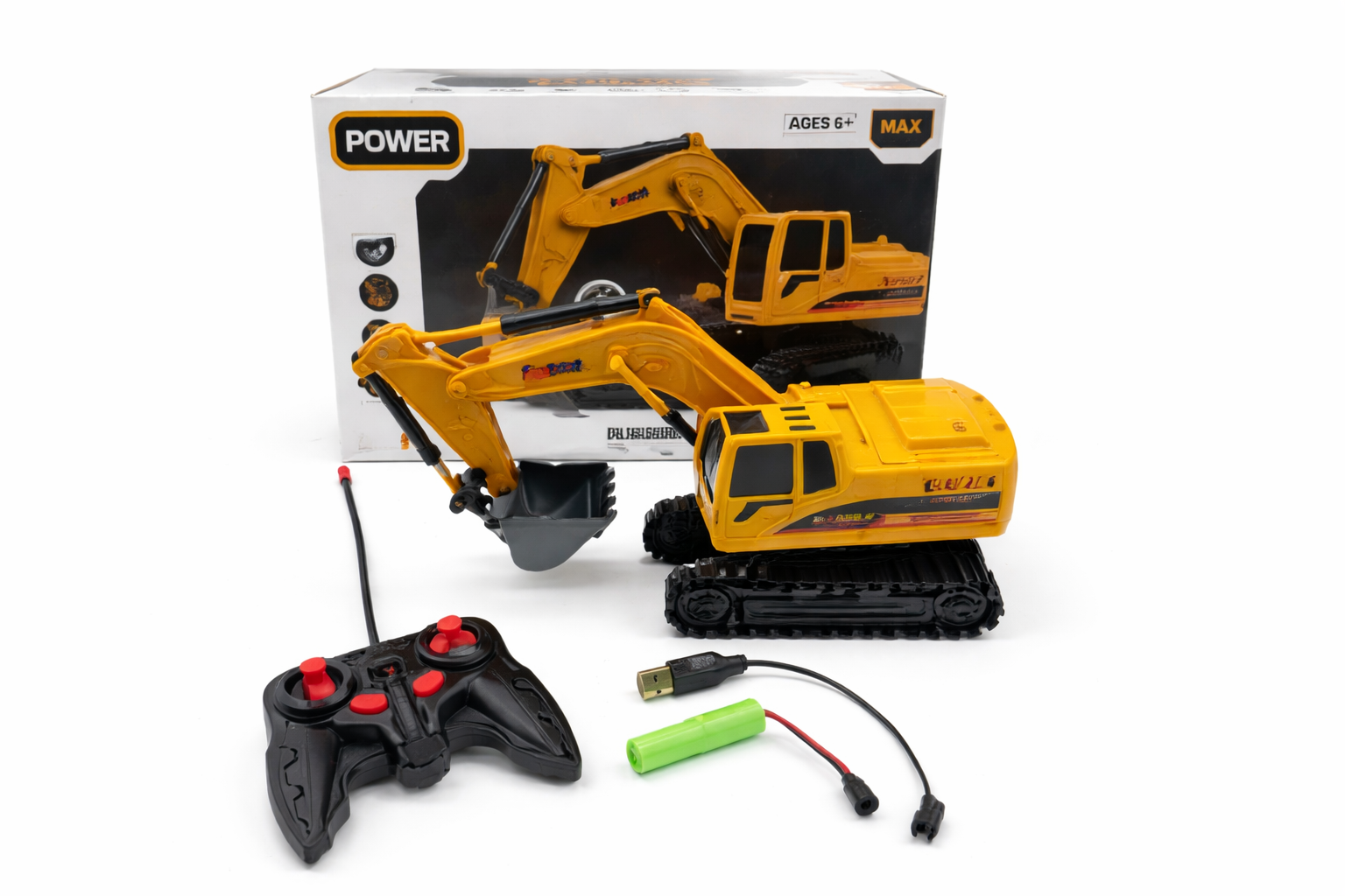 Гусеничний екскаватор з пультом керування Remote Control Excavator • Дитячий радіокерований екскаватор на гусеницях для гри вдома і на вулиці