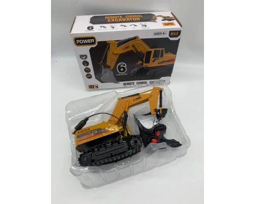 Радіокерований екскаватор на гусеницях для гри вдома і надворі - мініатюра 2