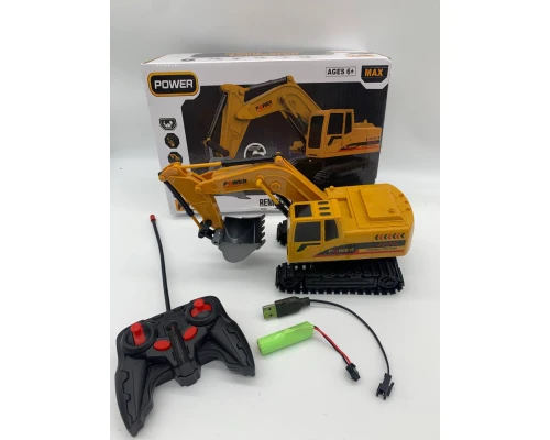 Радіокерований екскаватор на гусеницях для гри вдома і надворі - мініатюра 4