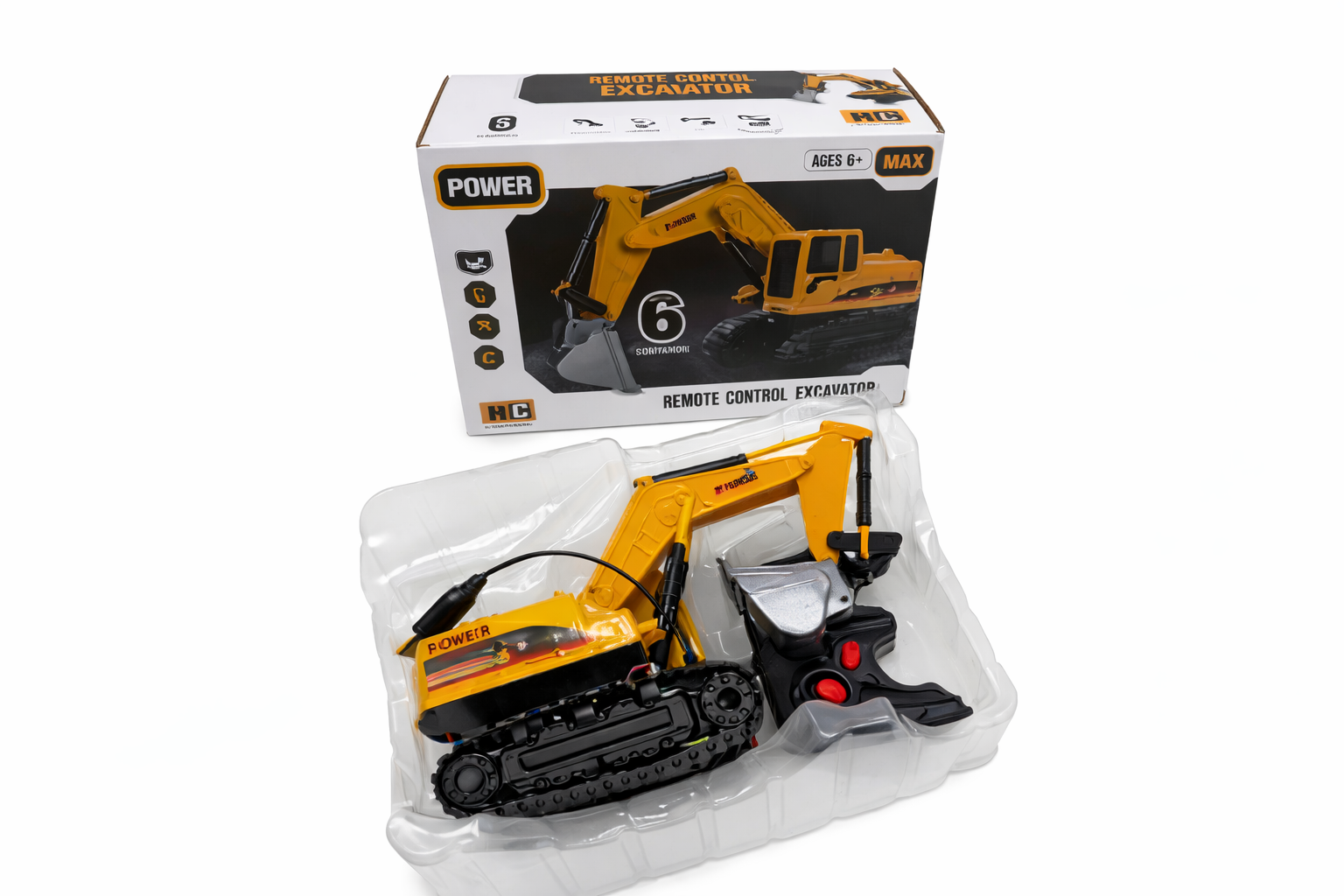 Радіокерований екскаватор на гусеницях для гри вдома і надворі - мініатюра 9