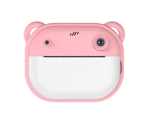 Дитячий фотоапарат з миттєвим друком Model 1 PINK • Дитяча камера миттєвого друку для фото і відео, творчих ігор, подарунка дівчинці та друку знімків без чорнила