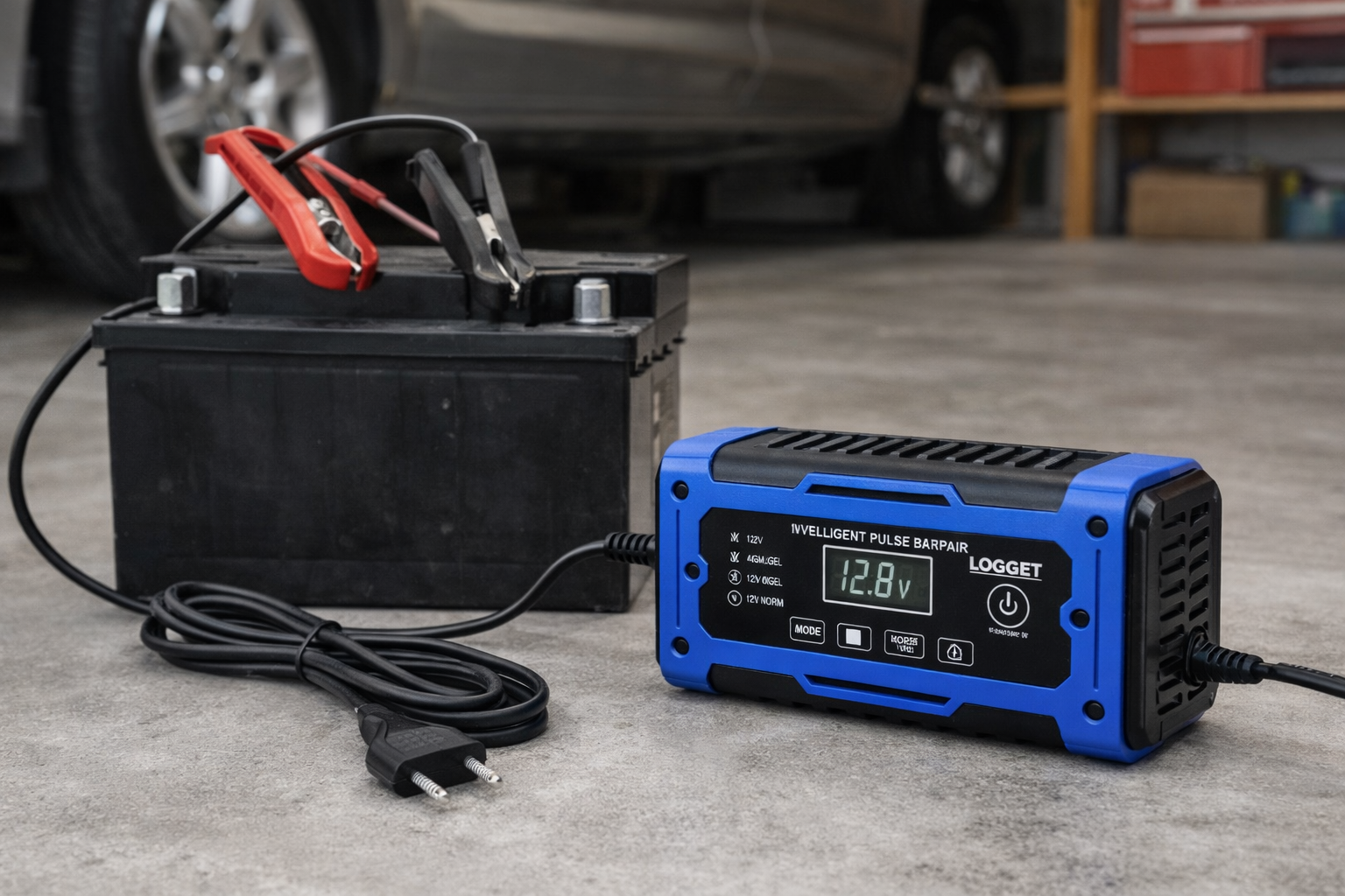 Зарядний пристрій 12V 10A для автомобільного акумулятора - мініатюра 6