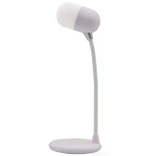 Настільна LED-лампа MD-088 з бездротовою зарядкою, Bluetooth-колонкою та динаміком - мініатюра 7