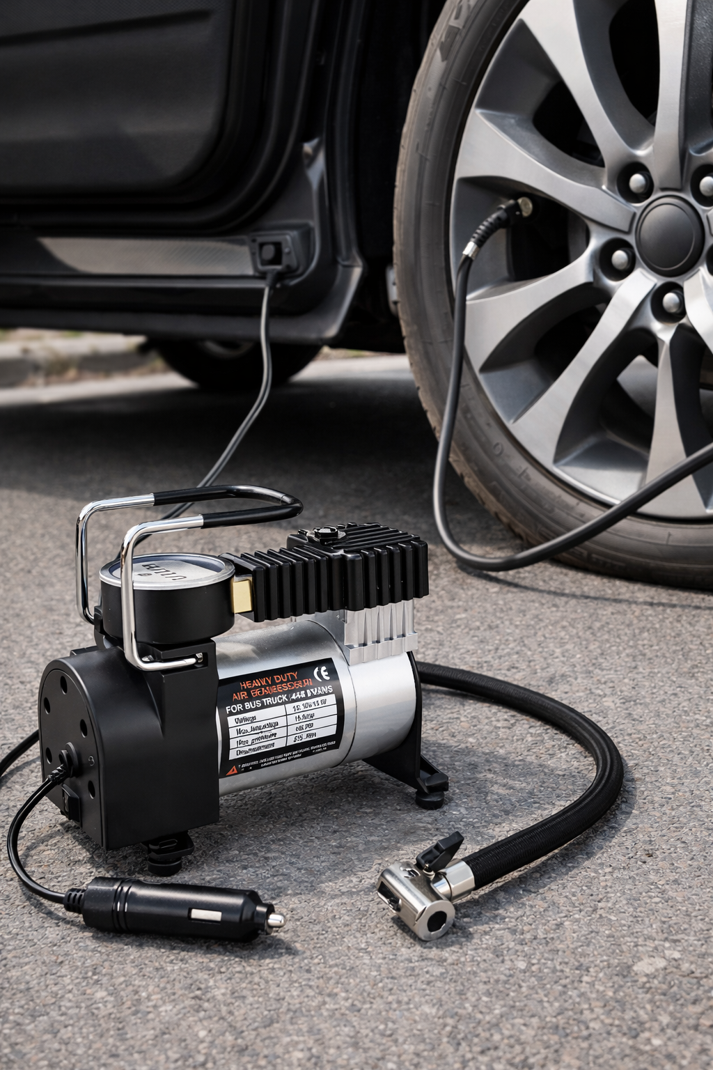 Автокомпресор XL-823 12V для шин авто, мікроавтобуса і SUV - мініатюра 7