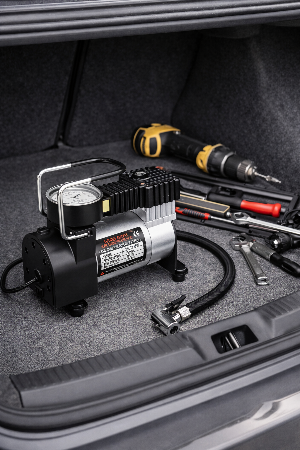 Автокомпресор XL-823 12V для шин авто, мікроавтобуса і SUV - мініатюра 8