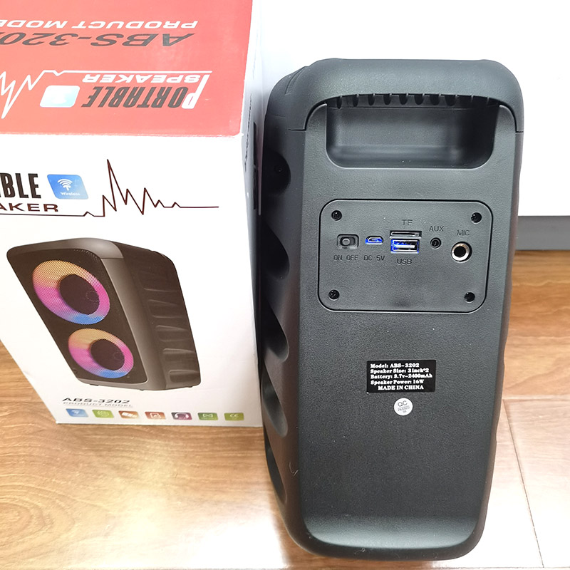 Bluetooth колонка ABS-3202 для дому, прогулянок і поїздок - мініатюра 3