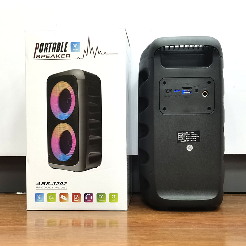 Bluetooth колонка ABS-3202 для дому, прогулянок і поїздок - мініатюра 5