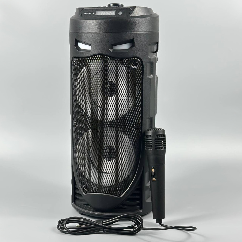 Портативна колонка Sing-e ZQS4239 з мікрофоном і світломузикою - мініатюра 3