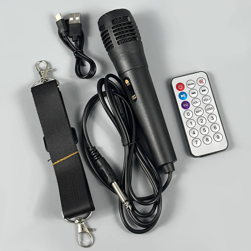 Портативна колонка Sing-e ZQS4239 з мікрофоном і світломузикою - мініатюра 5