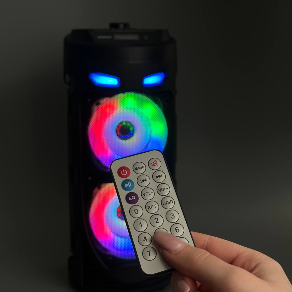 Портативна колонка Sing-e ZQS4239 з мікрофоном і світломузикою - мініатюра 6