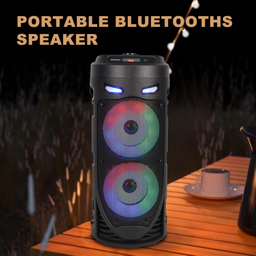 Портативна колонка Sing-e ZQS4239 з мікрофоном і світломузикою - мініатюра 8