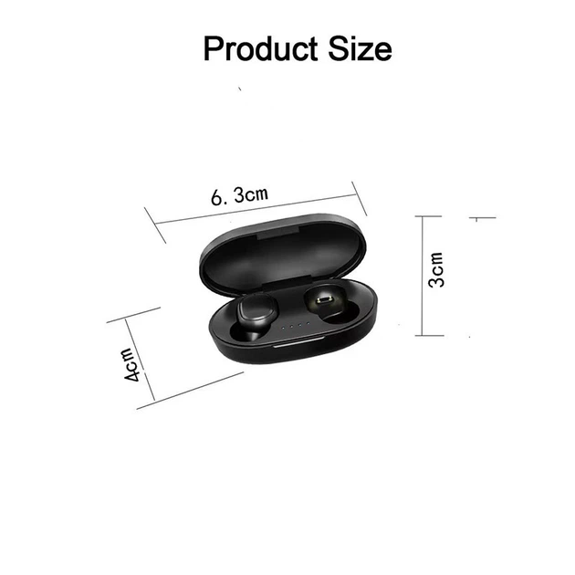 TWS навушники A6S із зарядним кейсом для музики і дзвінків - мініатюра 6