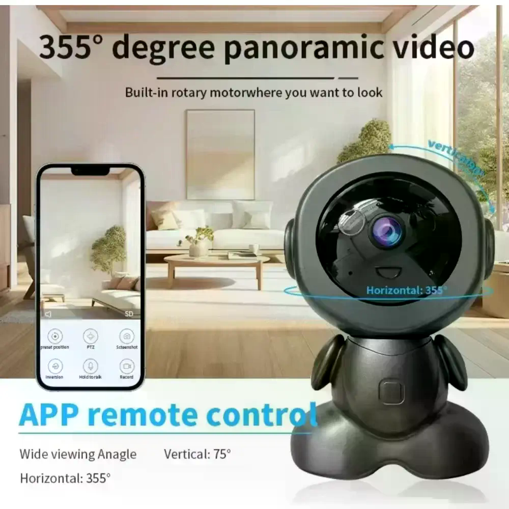 Поворотна IP WiFi камера Q1 з нічним баченням - мініатюра 2