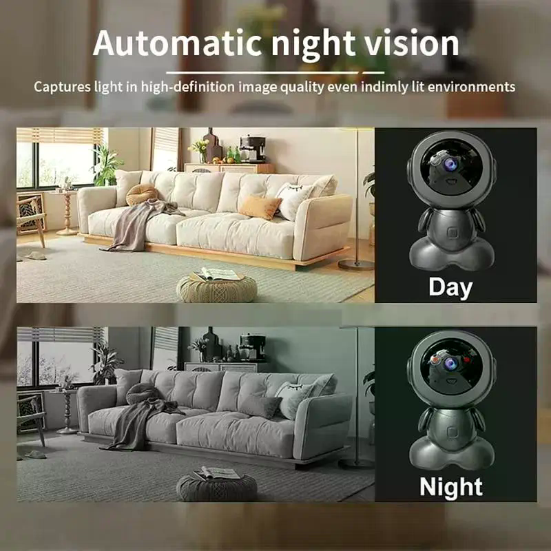 Поворотна IP WiFi камера Q1 з нічним баченням - мініатюра 5