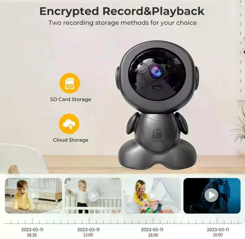 Поворотна IP WiFi камера Q1 з нічним баченням - мініатюра 6