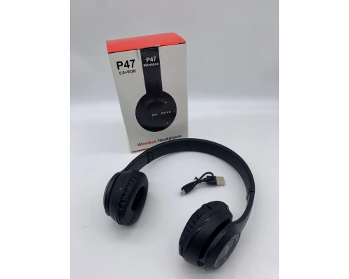 Bluetooth навушники P-47 з мікрофоном для музики і дзвінків - мініатюра 5