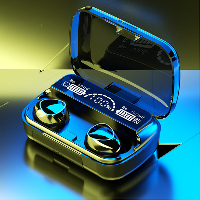 Бездротові навушники M10 TWS з мікрофоном і зарядним кейсом - мініатюра 3