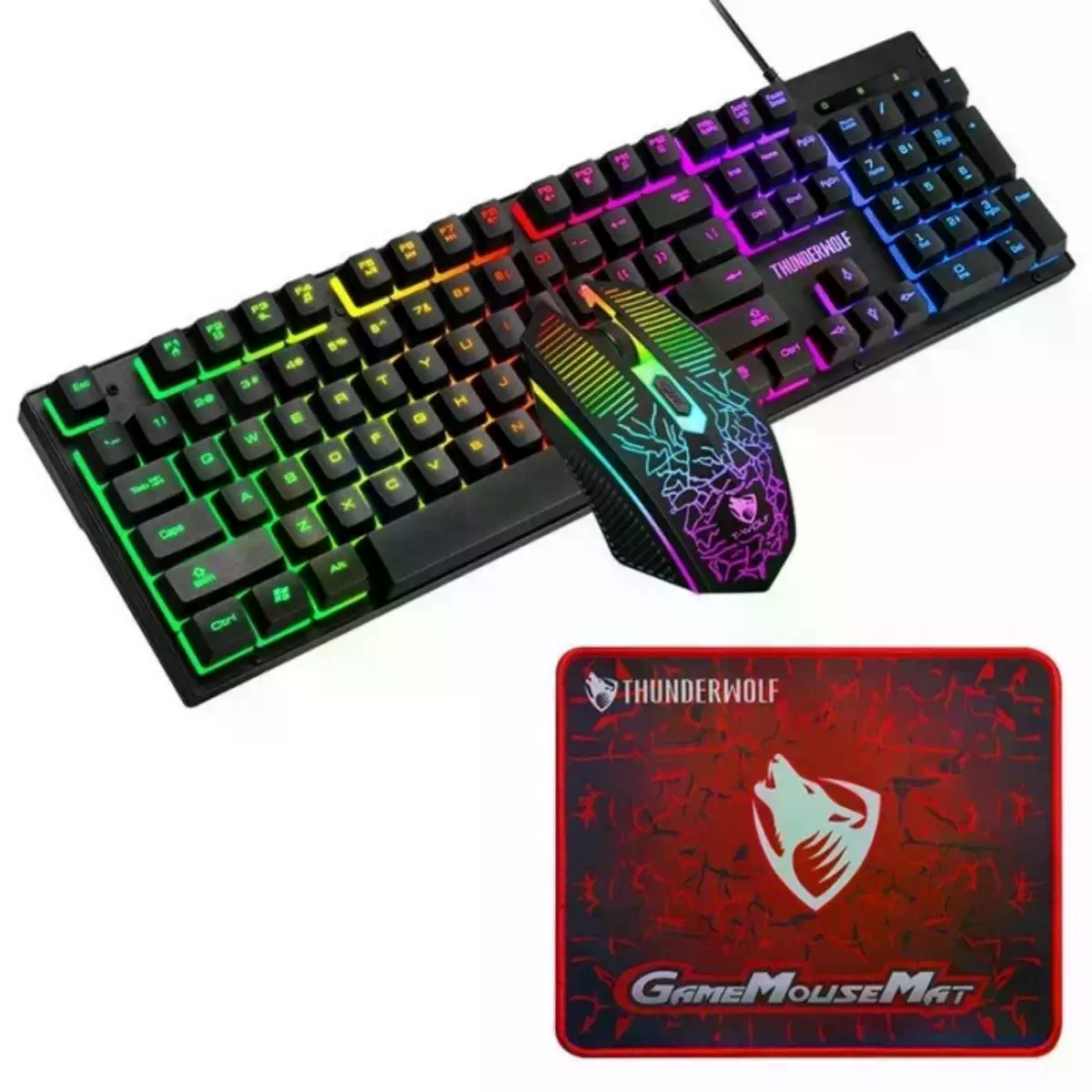 Ігровий комплект Gaming Combo 4-in-1 T-Wolf TF-400 чорний - мініатюра 8