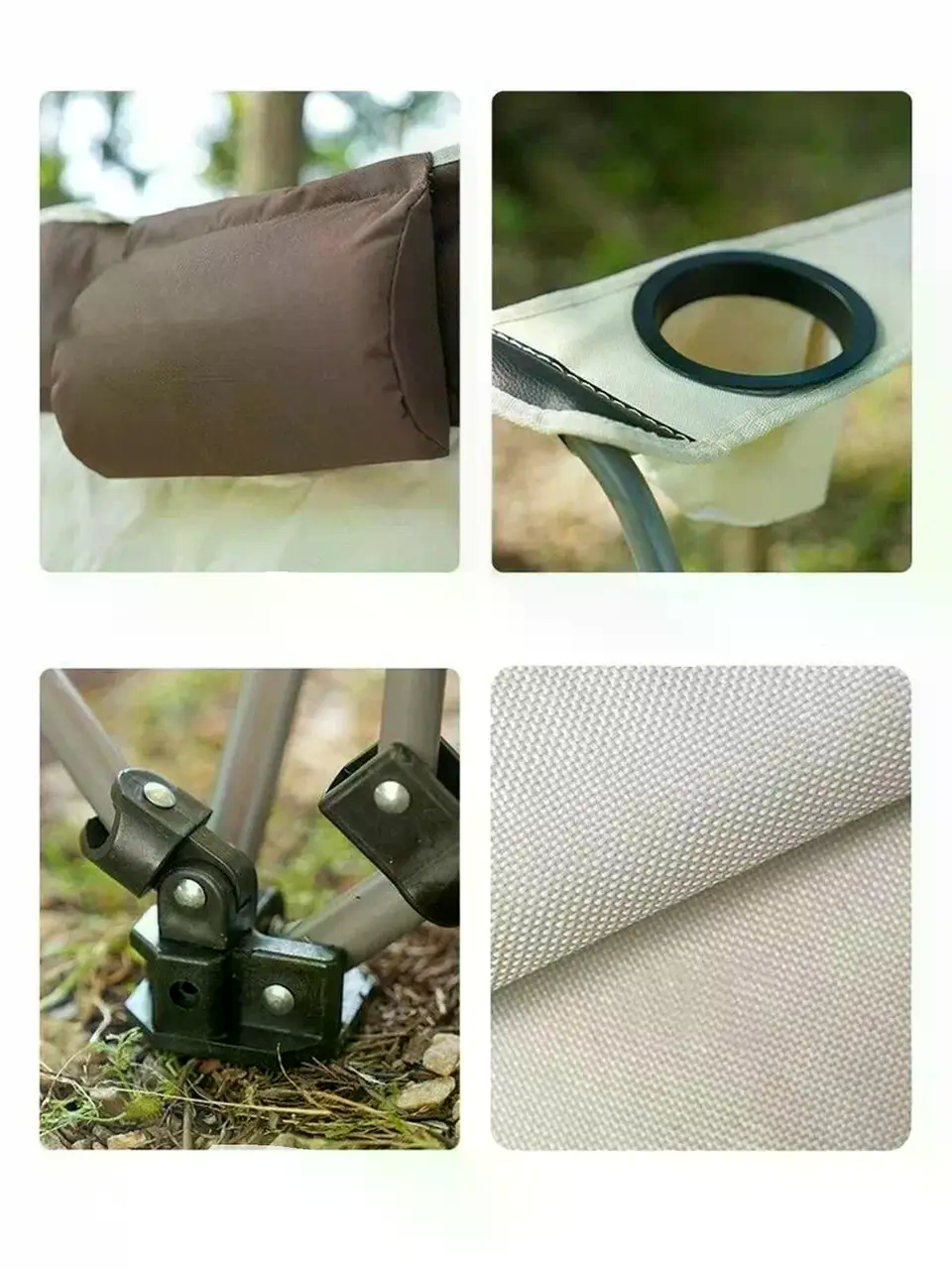 Складний стілець-гамак для кемпінгу, риболовлі і дачі - мініатюра 5