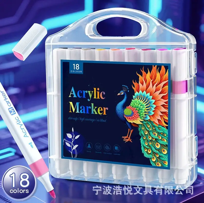 Набір акрилових маркерів MAP-02 для творчості, декору і домашніх проєктів - мініатюра 3