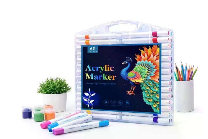 Набір акрилових маркерів MAP-05 • Маркери для малювання, декору, творчості та розпису по різних поверхнях