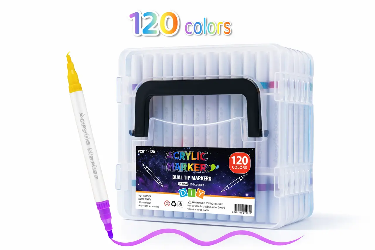 Набір акрилових маркерів MAP-06 • Маркери для малювання, декору, творчості та розпису по різних поверхнях