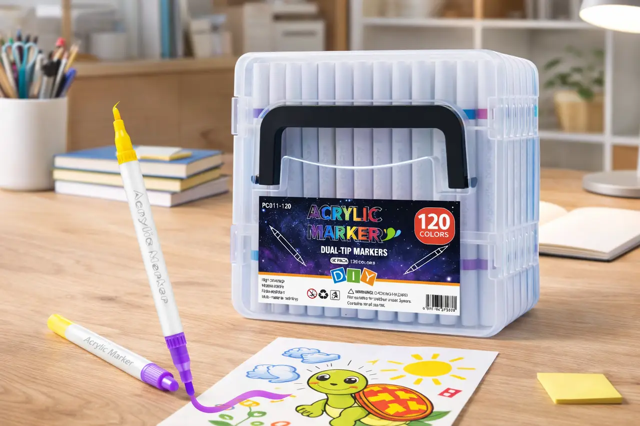 Набір акрилових маркерів MAP-06 для творчих і декоративних робіт - мініатюра 3