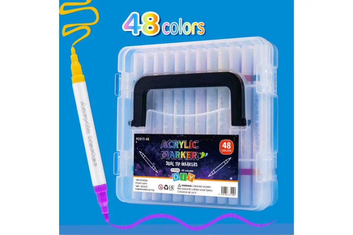 Набір акрилових маркерів MAP-09 для малювання і декору - мініатюра 2