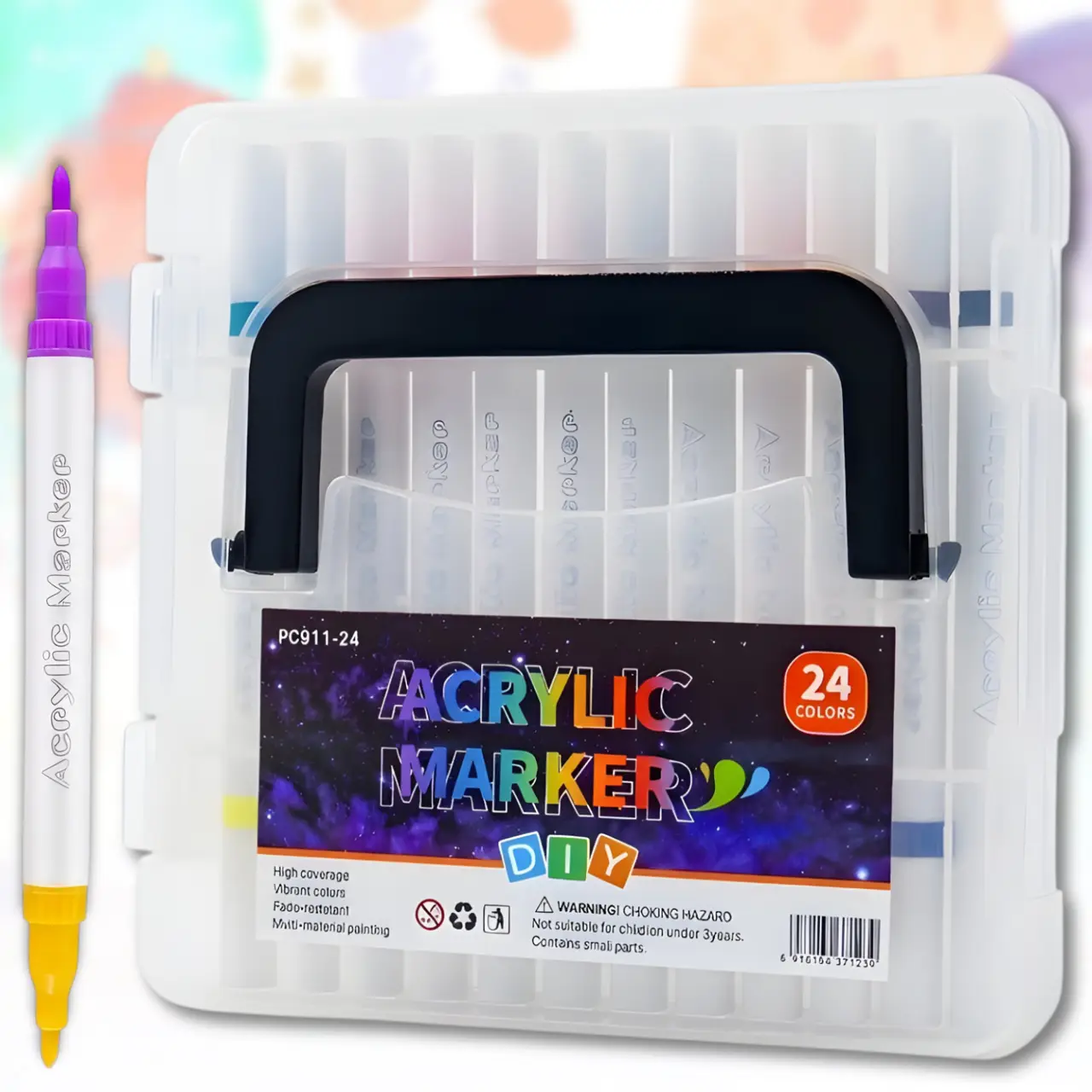 Набір акрилових маркерів MAP-10 для декору, малювання і творчості - мініатюра 2