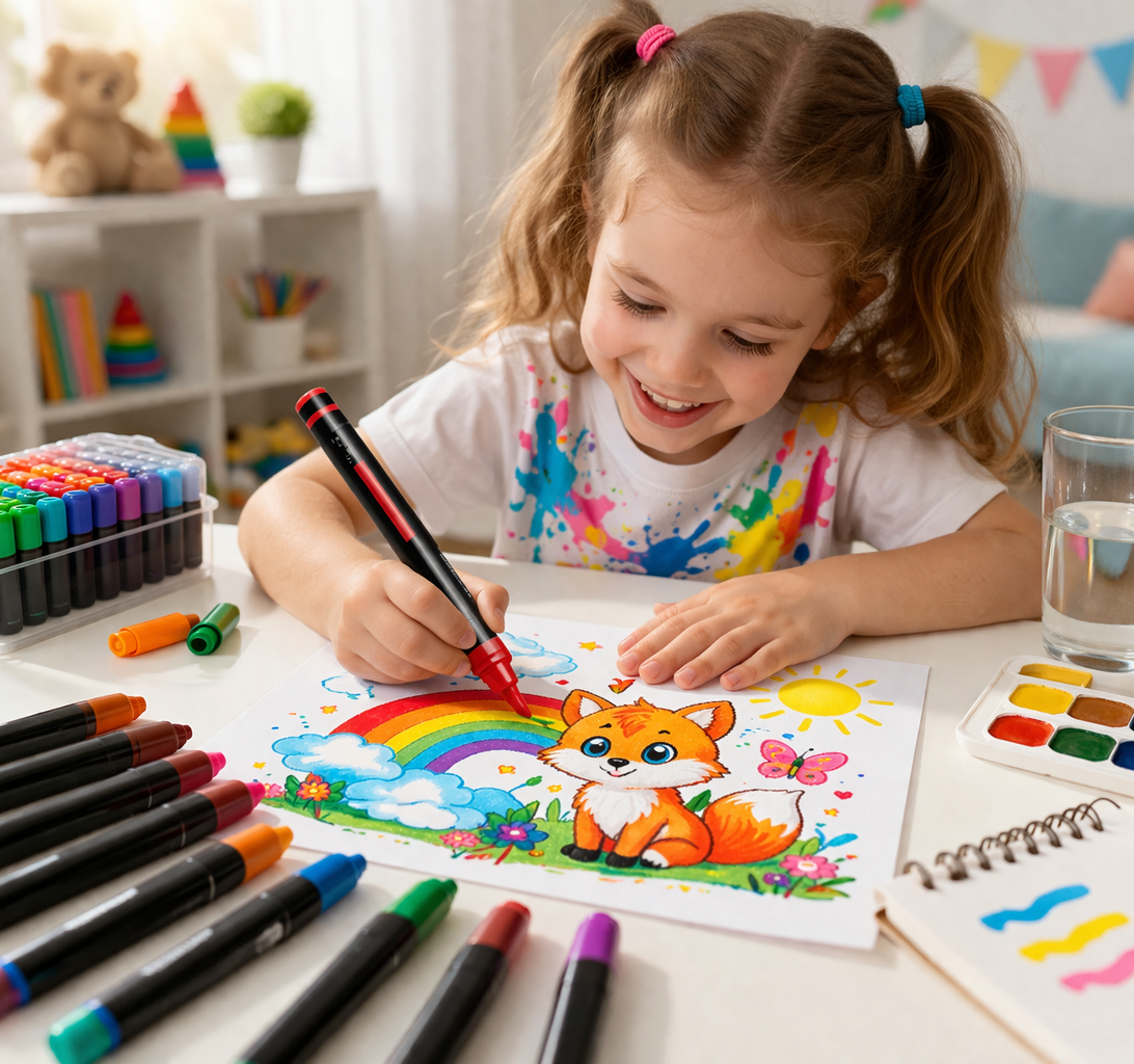 Набір маркерів Acrylic MAP-14 для творчості, скетчингу і декору - мініатюра 3