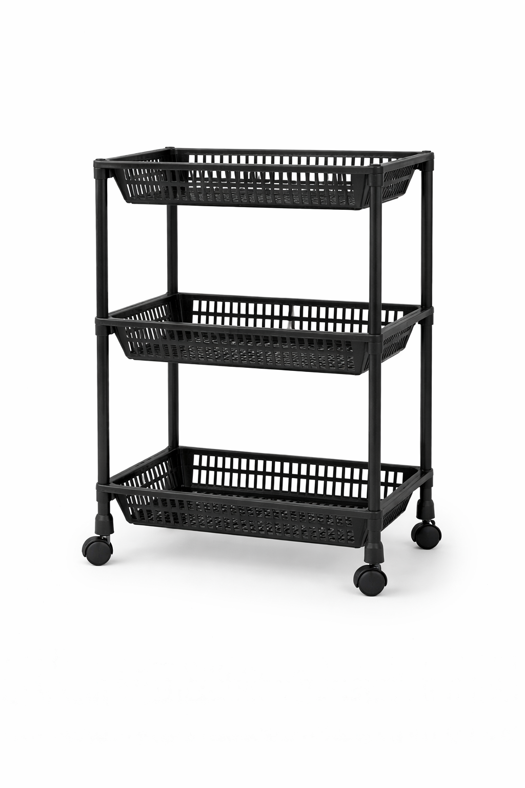 Етажерка 3-рівнева на колесах для кухні, ванної і дому - мініатюра 2