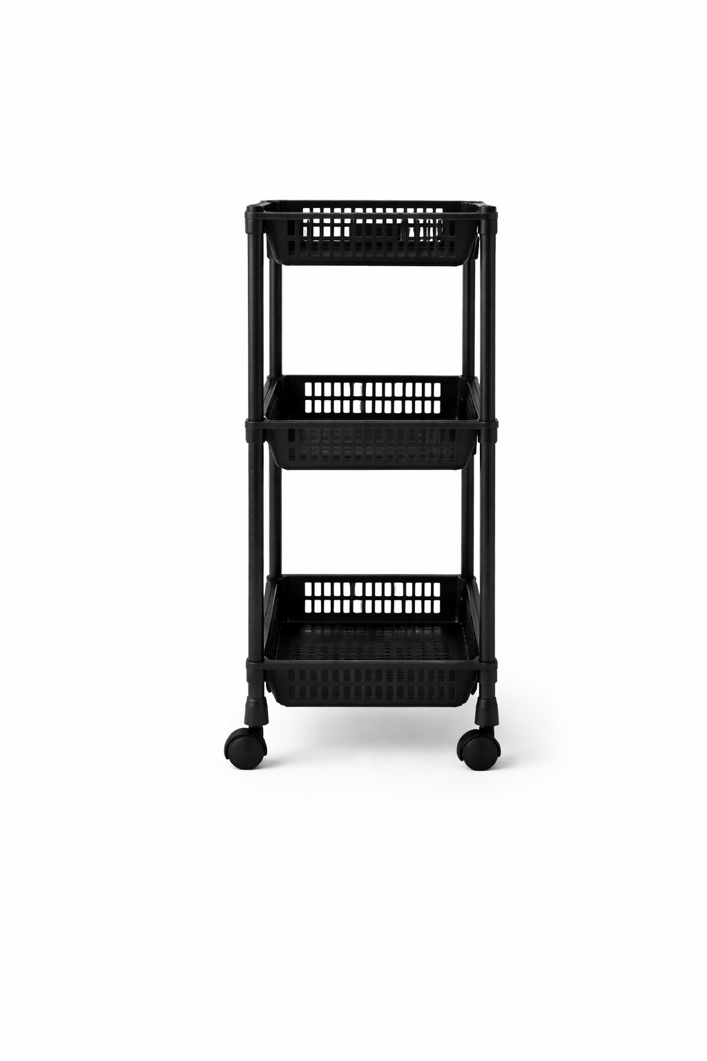 Етажерка 3-рівнева на колесах для кухні, ванної і дому - мініатюра 3