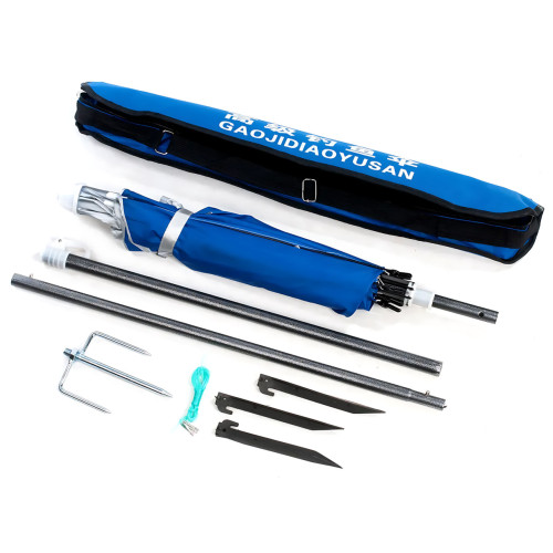 Рибальська парасолька DYS 1,8 м з нахилом і УФ-захистом - мініатюра 3