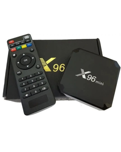 Смарт ТВ приставка X96 Mini 2/16 ГБ 4K з пультом MA384 • Android TV Box для телевізора з Wi-Fi, LAN, HDMI та підтримкою microSD