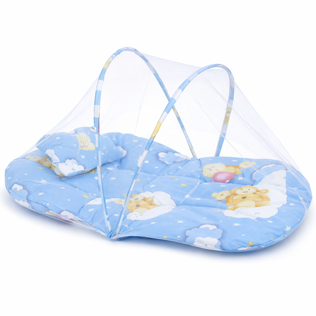 Дитяча складна москітна сітка-намет для ліжечка KAR70 45×45×90 см • Захисна антимоскітна сітка для дитячого ліжка та манежу