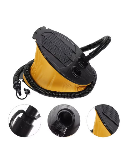 Ножний насос для надувних виробів KAR89 з 3 насадками • Компактний насос 1.4 л для матраців, басейнів, кругів, ліжок та інших надувних товарів