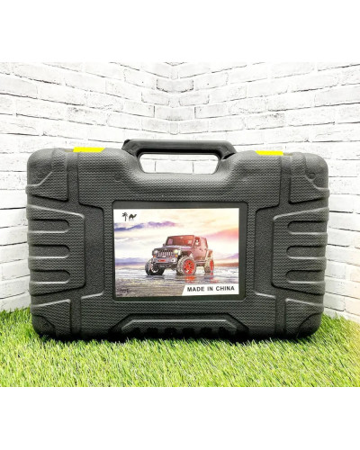 Автокомпресор MA608 12V у кейсі з манометром і ремкомплектом - мініатюра 9