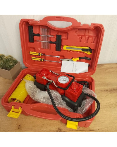 Автомобільний компресор RED MA810 12V у кейсі з манометром - мініатюра 3