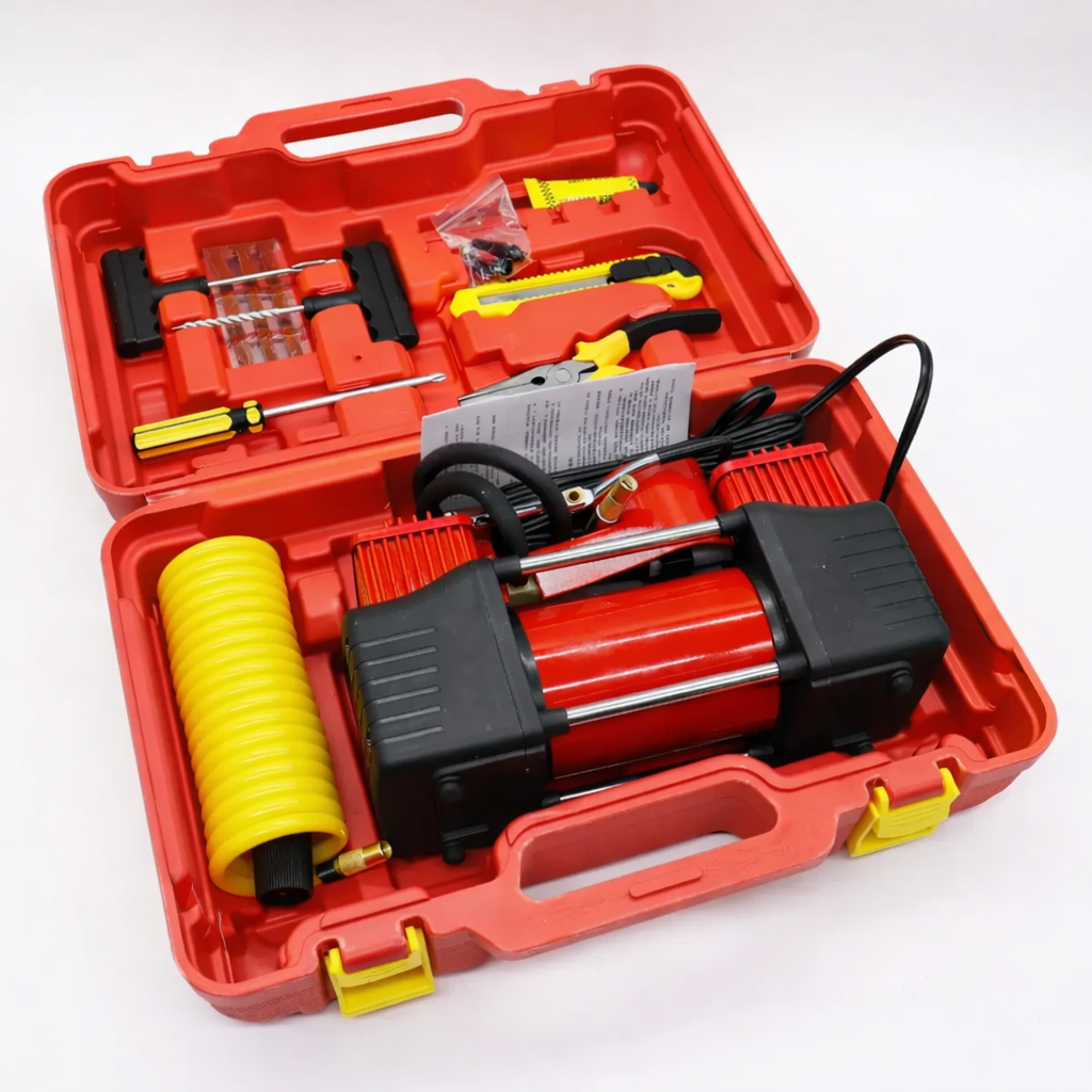 Автомобільний компресор RED MA810 12V у кейсі з манометром - мініатюра 5