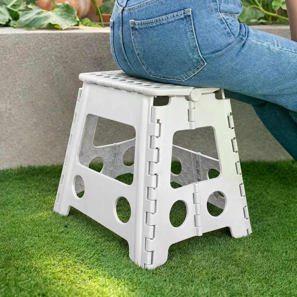 Складний табурет KAR86 33 см, білий - мініатюра 3