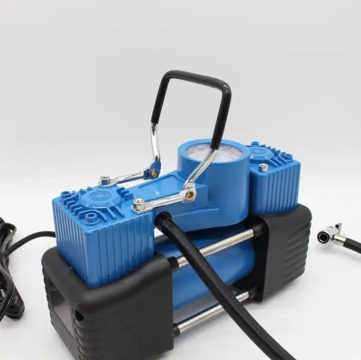 Автокомпресор автомобільний двопоршневий компресор - мініатюра 4